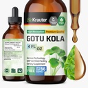 BIO KRAUTER Gotu Kola Tintura - Centella Asiatica Extract - Álcool e açúcar Free Gotu Kola Extract - Vegan Drops 4 Fl.Oz.