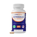 Cápsulas Vitamatic Astragalus 200 Veg Cápsulas - 10:1 Astragalus Extract 500mg - Não-GMO, Sem glúten