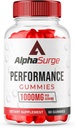 (1 Pack) Pastilhas AlphaSurge para Masculino, Alpha Surge Pastilhas de Fórmula Avançadas com 1000 MG Mastigável, pastilhas AlphaSurge Natural Ingredientes (60 Pastilhas)