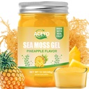 ACEYO (12 OZ Irish Sea Moss Gel Raw Vegan Abacaxi Sabor 102 Vitaminas e Minerais Selvagens Colhidas Não-GMO Imune Defense Booster Thyroid Digestive Support