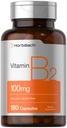 Horbäach Vitamina B2 100mg – 180 cápsulas – Suplemento de Riboflavina – Sem OGM e Glúten