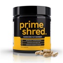 PrimeShred: Queimador de gordura para homens, Supressor de apetite natural, Impulsionador de metabolismo termogênico e suplemento de energia, Gestão de peso w / Chá verde, Cafeína L-Carnitina, Vegan & Soy-Free, 90 Caps