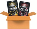 HALLS Minis Cherry and Honey Lemon Sugar Free Cough Drops Variety Pack, 2 sacos, 4 embalagens (96 gotas totais)