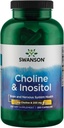Swanson Choline & Inositol Nerve Suporte Função mental 250/250 Milligrams 250 Cápsulas