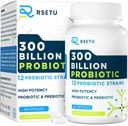 Probióticos para Mulheres Homens: 300 Bilhões UFC Probiótico de alta potência + 12 Strains Orgânico Probióticos com Prebióticos, Suplemento Probiótico Diário para Digestivo, Gut, Imune e Bloating Health, 60 Cápsulas