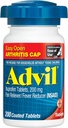 Advil (contagem de 200) Fácil abertura Artrite Cap dor Reliever / Redutor de Febre Comprimido revestido, 200mg Ibuprofeno, alívio temporário da dor