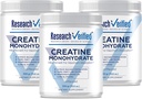 Pesquisa verificada Creatina Monohidrato - Suporte Crescimento muscular ideal, Melhorar o desempenho - 5000mg Creatina Monohidrato - BioPerine - 180 Servings - Sem sabor - Vegan