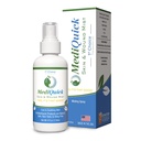 MediQuick Antiseptic Spray Mist 4 Fl Oz Skin & Wound Repair Primeiros Socorros Spray para queimaduras e cortes com ação de 12 horas Ajuda Cura Acne Eczema Eczema Comichão Mordidas & Mais