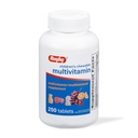 Comprimidos multivitamínicos mastigáveis para crianças de rugby - Suplemento dietético - sabores variados de frutas - formas animais - 250 contagem (1 embalagem)