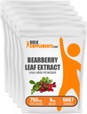 BulkSuplementos.com Extrato de folhas de mirtilo em pó - Uva Ursi Extract, Suplemento de mirtilo, Folha de mirtilo em pó - Vegan & Gluten Free, 750mg por serviço, 5kg (11 lbs) (Pacote de 5)