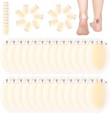 Tarpop 100 Pcs Blister Bandagens Hidrocolóide Blister Pads para Almofadas Impermeáveis Gel Adesivos Protectores para Pés (Style Single)