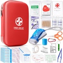 Kit de primeiros socorros com suprimentos médicos de emergência essenciais, Kit médico impermeável portátil para viagem em casa Camping Caminhadas, Backpacking Med Kit para esportes estudante dormitório faculdade