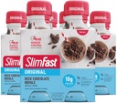 SlimFast Replacement Shake, original rico chocolate Royale, 10g de pronto para beber proteína para perda de peso, 11 Fl. Oz garrafa, 4 contagem (Pacote de 3) (Pacote de maio Vary)