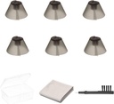 6 Condes GN resomud Sure Fit Hearing Aid Domes for Standard Receptor BTE Hearing Amplifier Ear Tips Domes