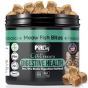 Pet Chef Meow Bites: Premium Pro & Prebiótico Digestion gatos doces - melhorar a digestão - melhor bronzeado Fortiflora Probióticos para gatos - pára de vomitar gatos todas as idades