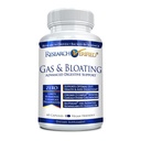 Pesquisa Gás verificado e Bloating - Relaxar músculos intestinais, Eliminar acumulação de gás - Alcachofra em pó, Ginger, Folha de hortelã em pó - 60 Cápsulas - Vegan...
