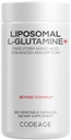 Codeage Liposomal L-Glutamina Capsule Supplement - 1000 mg L-Glutamina por serviço - suprimentos de 3 meses - entrega lipossômica, comprimidos Vegan, Não-GMO, Aminoácido sem glúten - 180 Cápsulas