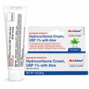 Creme de hidrocortisona – 1 onça Eczema Creme com Aloe Vera – Premium Anti Comichão Creme Força Extra – Ideal para erupções cutâneas, comichão, mordidas de insetos, dermatite, detergentes, jóias