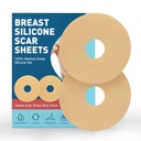 Mama Silicone Scar Sheets Fita, Silicone Scar Removal Sheets for Breast 6 Pack, redução da mama após a cirurgia para cicatrizes, aumento da mama pós cirurgia Suprimentos para tratamento da cicatriz