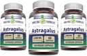 Fórmulas surpreendentes Astragalus 2000 mg Por Cápsulas de Servimento Suplemento □ Feito de Puro Astragalus Membranaceus Planta Raiz Extrato □ Não-GMO □ Gluten Free (120 Count □ 3 Pack)