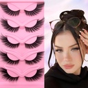 Cílios de olho de raposa Wispy 20mm longo olho de gato chicotadas Angel asa chicotadas falso mink falso pestanas natural olhar 5 pares pacote