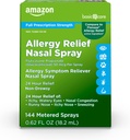 Cuidados Básicos Alergia 24 horas Pulverizador nasal, Propionato de Fluticasona (Glucocorticóide), 50 mcg, Força total de prescrição, Não- Afogado, 0,62 fl oz (Pacote de 1)
