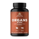 Ancient Nutrition Organ Supplements, Grass-Fed and Wild Organ Complex Cápsulas, Fígado, Coração, Rim Suporta Órgão, Cognitivo e Sistema Imune Saúde, 180 Ct