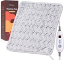 Bearhug XL Electric Heating Pad 20''x24'' Double-Sided Falsificação Fur Heated Pad, 6 níveis de calor, 2H Auto-Off, Hidra & Terapia de calor seco para alívio da dor nas costas, máquina lavável, certificado ETL, caixa de presente