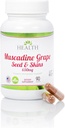 Saúde Como deve ser Muscadine Sementes de uva & Peles 650 mg Suplemento