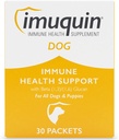 Nutramax Imuquin Imune Supplement Health Supplement Pó para Cães e Filhotes - Com Beta Glucans, Lipidos Marinhos, Vitaminas e Minerais, 30 Packets