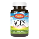 Carlson - ACES, Vitaminas A, C, E + Selênio, Saúde Celular e Suporte Imune, Antioxidante, 90 Softgels
