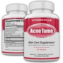 Acne Pills- Acne Supplement- Clear Skin Vitaminas Pill para tratamento de pele oleosa, Blemishes Hormonais, Anti Spots & Acnes Císticos Suplementos para Mulheres, Homens, Adolescentes e Adultos- 60 Comprimidos Orais