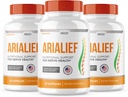 (3 PACK) Arialief Sciatica Nerve Support, Arialeaf Advanced Nerve Health, Arialeaf Prime Palm Sciatica, Aria Leaf Primepalm Aria Lief, Nerve Relief Supplement Sciatic Soothing (180 Cápsulas)