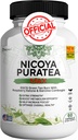 Nicoya PuraTea Max Green Tea Extract & Green Coffee Bean para suporte ao metabolismo, Impulso de Energia Natural, Suplemento Antioxidante-Rich – 60 Cápsulas