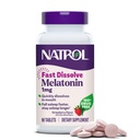 Natrol rápida dissolução Melatonina 1 mg, suporte para o sono para adultos