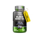 ORZAX Black Seed Oil Frio Pressionado 100% Puro □ Não-GMO - Rico em Omega 3 6 9 & Thymoquinone □ Black Cumin Nigella Sativa Óleo para Suporte Imune, Cabelo, Pele, Face (1000 mg - 90 Cápsulas Softgel)