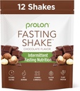 Prolon Intermittent Fasting Drink Mix □ Fasting Shake for Intermittent Fasting □ Vitaminas, Fibra, Proteína Baseada em Plantas, Superalimentos □ Keto, Vegan, Gluten Free, Dairy Free □ Chocolate, 12 pacotes