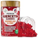 BioVit Quercetin Gummies 500MG - Quercetin ativado para crianças e adultos Sistema imunológico e alergia - mastigado com bromelaína, zinco, vitamina C, vitamina D3 - Made in USA - 60 Vegan Gummy Bears