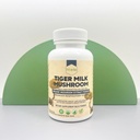 Tiger Milk Mushroom Supplement (Lignosus Rhinocerus) 60 Cápsulas Suportes Pulmões & Saúde Respiratória - Extrato de Ervas - Não-GMO, Vegan, Orgânico
