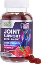 Suporte Conjunto Suplemento - Força extra Gummy Glucosamina apoia articulações Saúde e flexibilidade para costas, joelhos, mãos - Natural Vitamina E Imune Support - Melhores chicletes para mulheres e homens - 120 chicletes