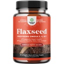 Óleo de linhaça 1000mg Softgels - Óleo de semente de linho de alta potência Softgels para Digestão de Saúde do Coração e Apoio ao Cérebro - Sementes de linhaça orgânica prensada fria fornecendo planta baseada Omega 3 6 9
