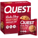 Quest Nutrition Chocolate Chip Muffin, 10g de proteína, 2g de carboidrato líquido, Menos de 1g de açúcar, Lanche de proteína, 4 contagem