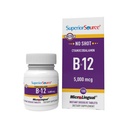 Fonte Superior Sem Tiro Vitamina B-12 Cyanocobalamina 5000 mcg - Vitamina B-12 para apoiar a produção de energia, saúde cerebral e bem-estar geral - comprimidos sublinguais - 100 comprimidos dissolváveis