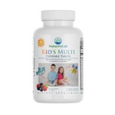 Vitaminas mastigáveis multinaturais do laboratório da natureza - Multivitamina infantil completa com ferro, magnésio, zinco e cálcio - sabor misto de berry - 120 comprimidos para idades 2+