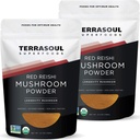 Terrasoul Superfoods Organic Reishi Mushroom Powder (4: 1 Extract), 11 Oz (2 Pack) - Imune Boosting - Melhorador de café