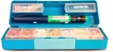 GMS Group Medical Supply, LLC Diabetic Pen Case & 7 Day Medicine Organizer - Kit de viagem para suprimentos diabéticos - em um lembrete de Glance Medicine - mantém agulhas novas e usadas com segurança - pequeno e discreto