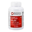 PROTOCOLO PARA A VIDA Balance Ortho Multi Softgels para homens - Multivitamin para a saúde da próstata - com serra Palmetto, Zinc & CoQ10 - Multivitamin homens diários - Ferro livre - 90 Softgels
