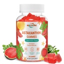 Astaxantina 12mg Suplementos Gummies: Suplemento antioxidante para apoiar olho, pele, articulação e sistema imunológico saúde não-GMO e sem glúten (60 chicletes)