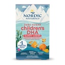 Naturals nórdicos zero açúcar crianças DHA Gummy Chews, Soco Tropical - 30 Gummy Chews para crianças - 600 mg Total Omega-3s - Desenvolvimento do cérebro, aprendizagem, Imunidade saudável - Não-GMO - 30 Servings