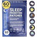 Patches de sono para adultos e crianças - 60 100% óleo essencial natural baseado em plantas patches de ajuda ao sono, adesivos para dormir sem melatonina, para Zen e fácil hora de dormir